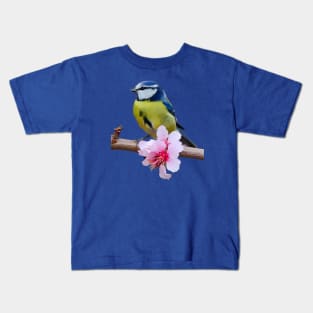 Yellow Breasted Blue Tit Kids T-Shirt